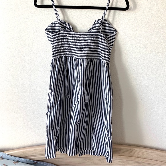 BRAND NEW Navy and White Striped Dress (S/M) - Picture 2 of 3